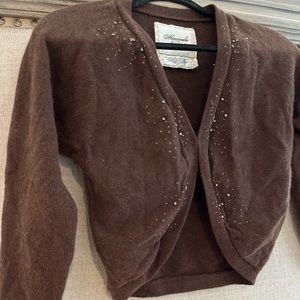 Y2K Abercrombie and Fitch rhinestone sequin sweater.